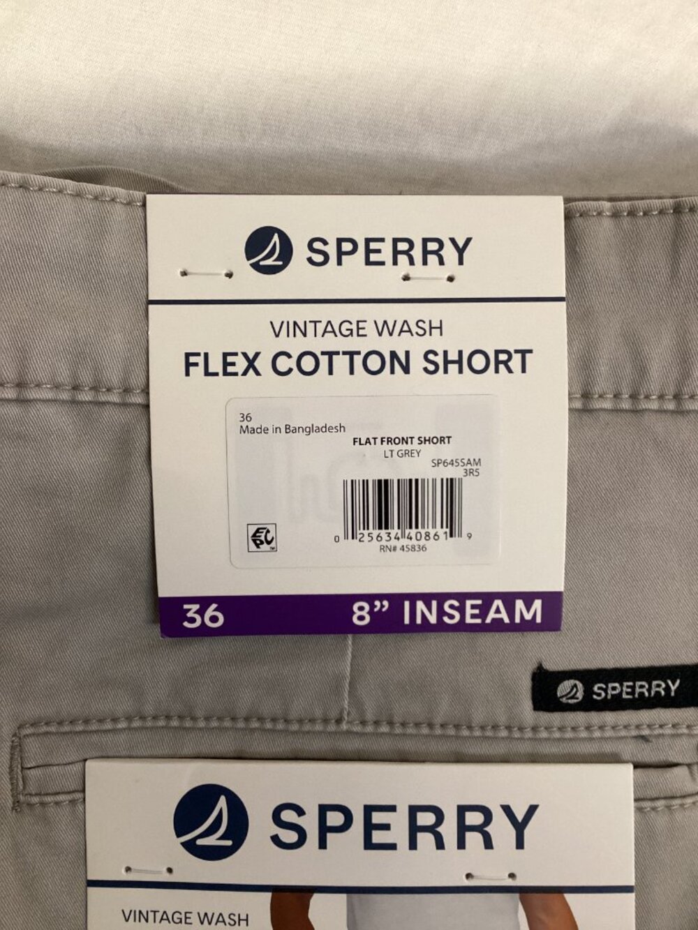 Sperry Men's Flat-Front Shorts - Picture 5 of 5